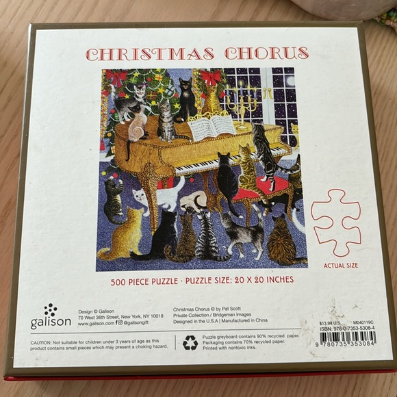 NEW Cat Christmas Chorus puzzle - Picture 5 of 5